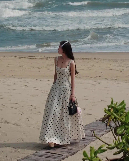 Robe midi à pois Martha