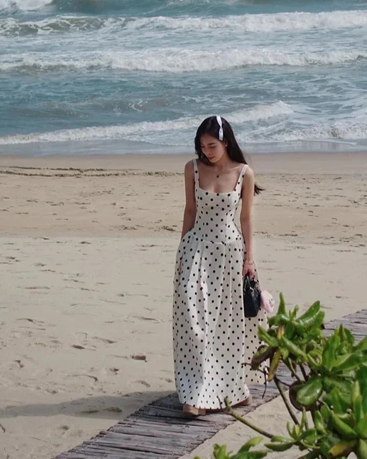 Robe midi à pois Martha