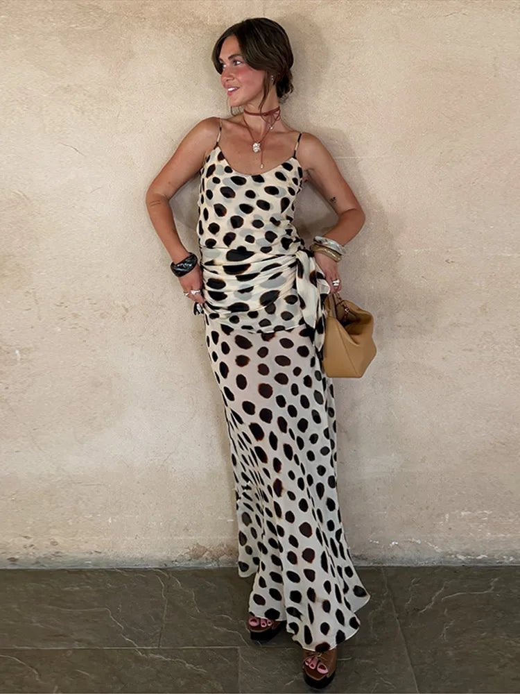 Robe nuisette imprimée Sophia