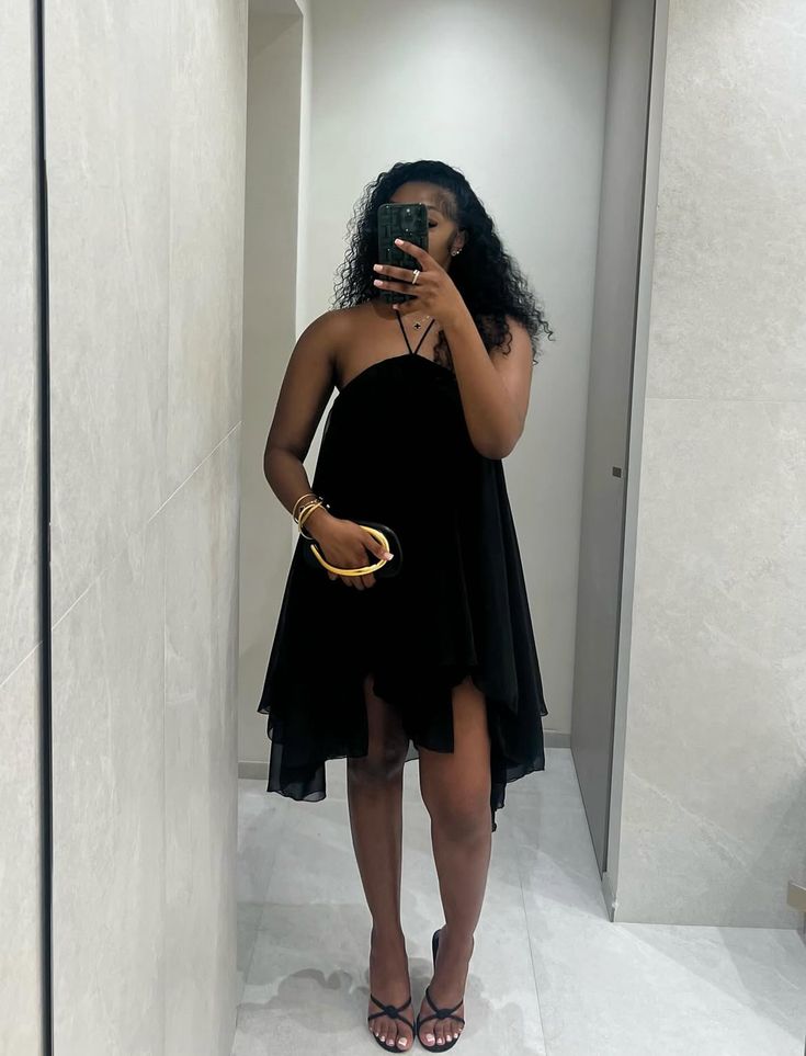 Zelia Robe Mini Dos Nu Col Halter