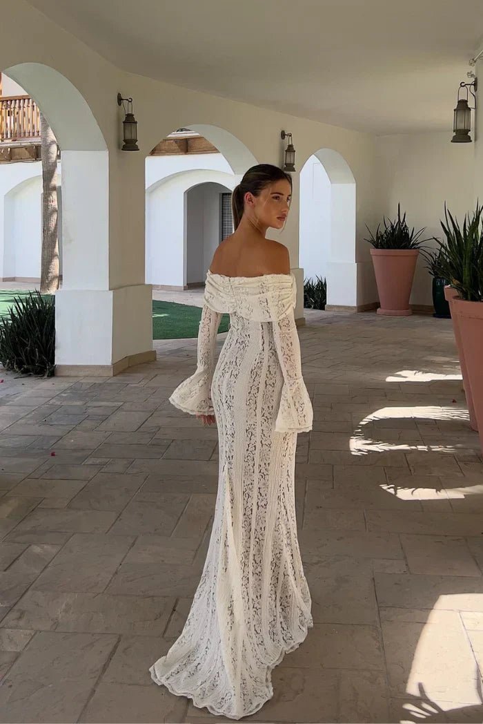 Maren Off-Shoulder Lace Maxi Dress
