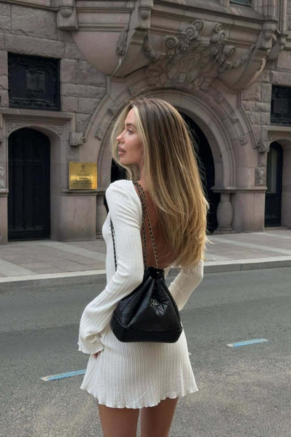 Mila Open Back Mini Dress