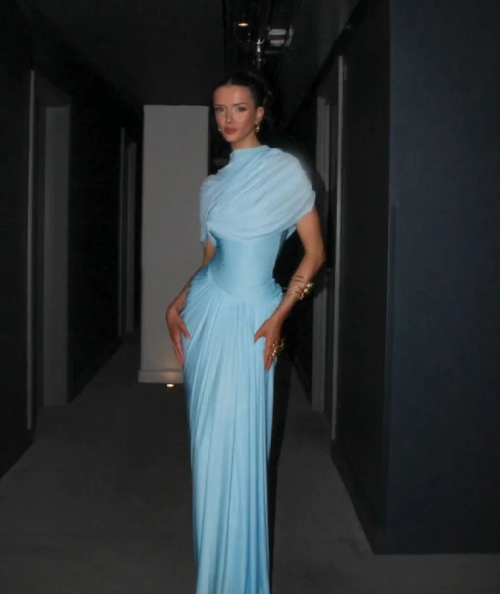 Margot Robe Maxi Bodycon en Mesh Élégante