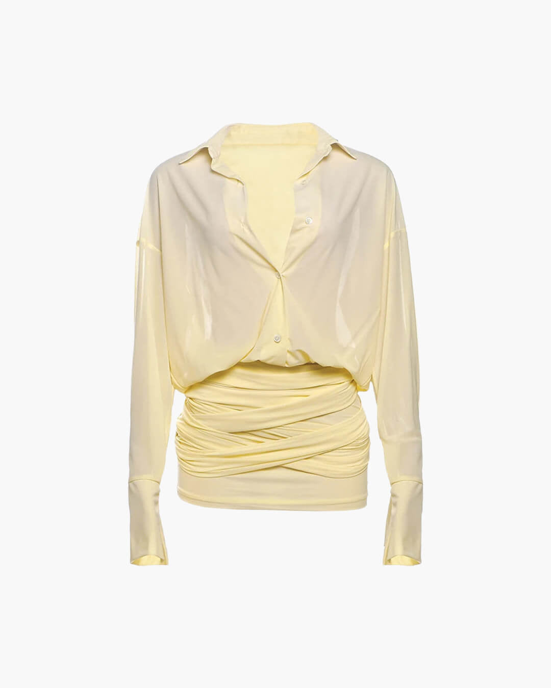Sienna Robe-Chemise Manches Longues