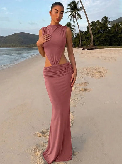 Matilda Cutout Robe Maxi Dos Nu