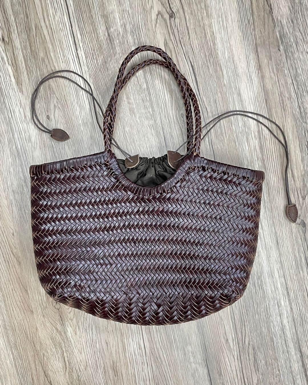Aneta Sac fourre-tout en simili cuir tressé