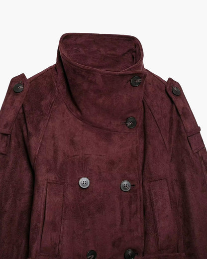 Veste Miriam col entonnoir en suède