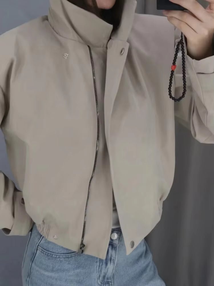 Isabel Cropped Bomber Jacket