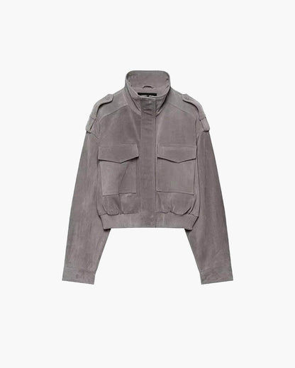 Veste courte Nina en faux suède