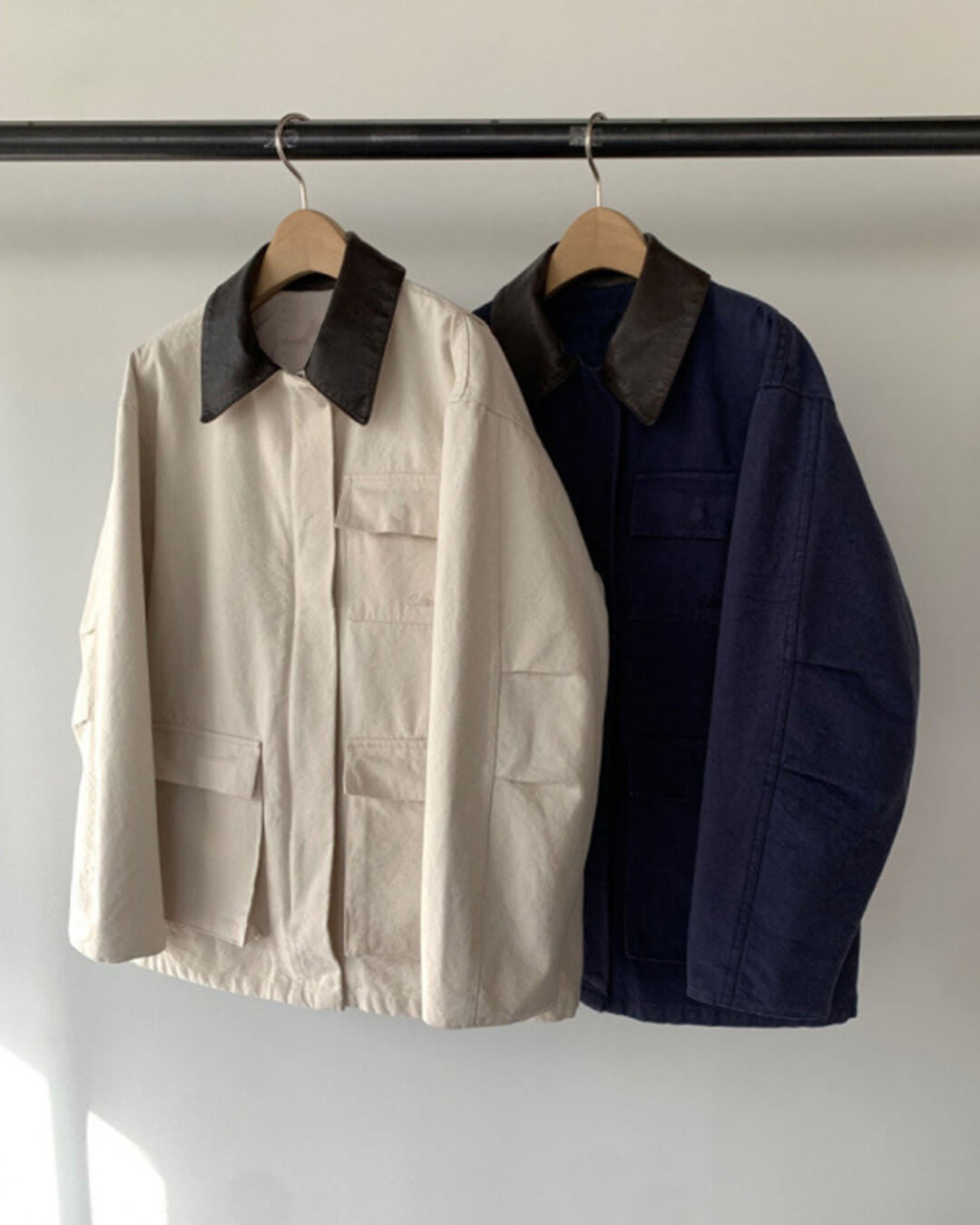 Helena Contrast Collar Utility Jacket