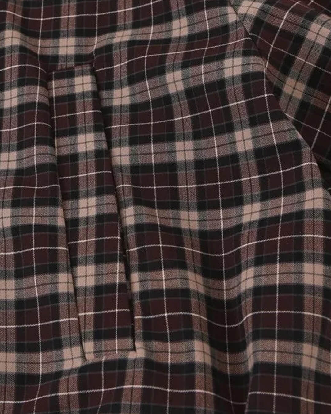 Veste Eva zippée col haut à carreaux