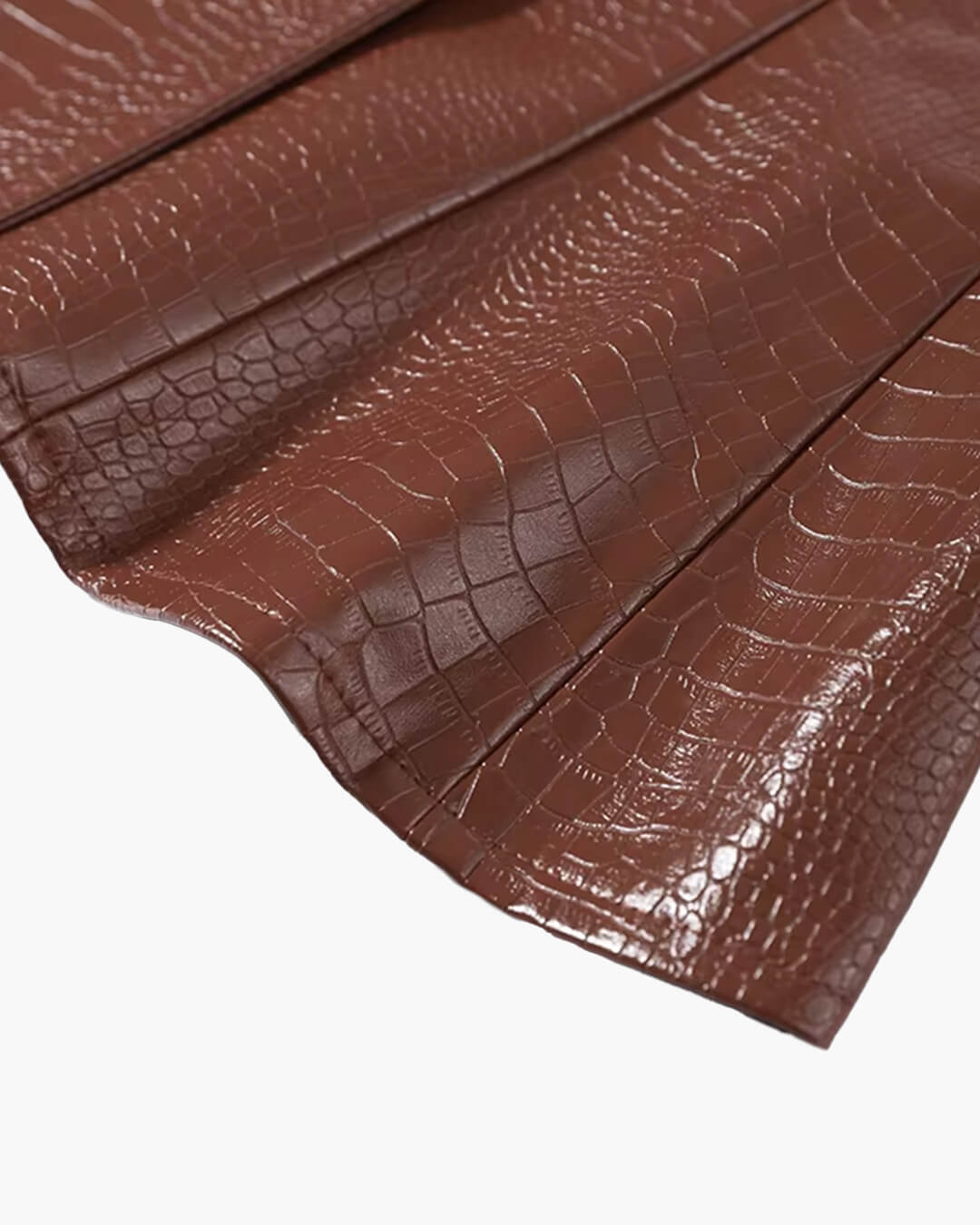 Veste Lola embossée croco en simili cuir