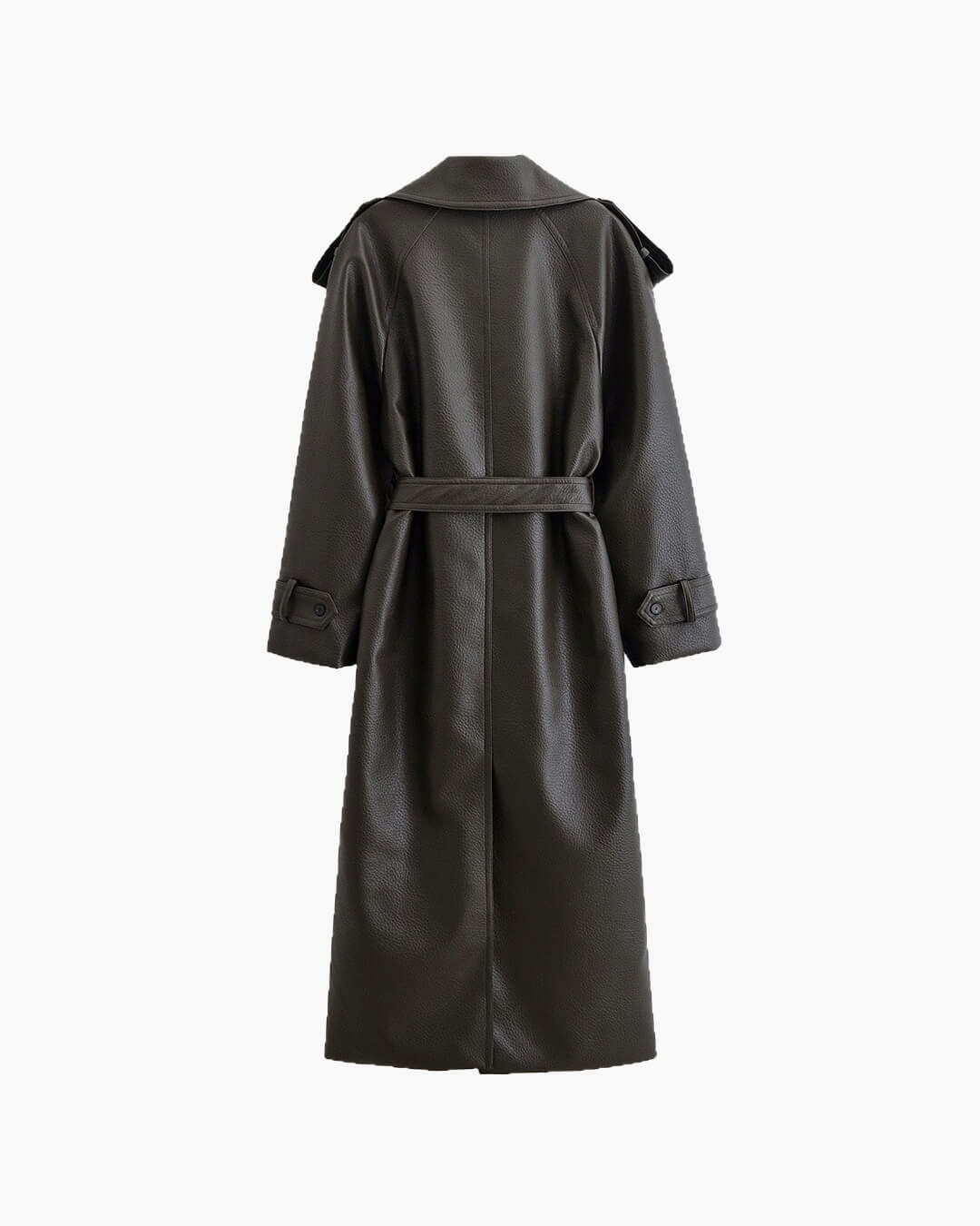 Veste moto longue en cuir Kelly