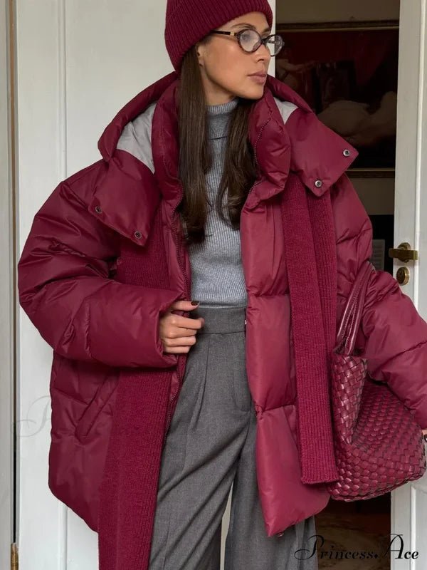 Lola Veste matelassée oversize avec capuche détachable