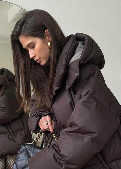 Lola Veste matelassée oversize avec capuche détachable