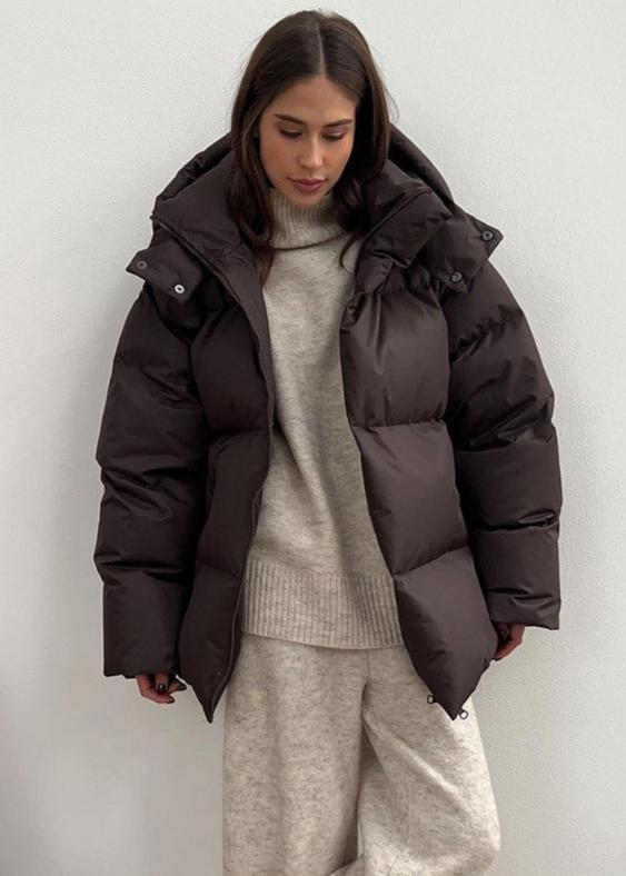 Lola Veste matelassée oversize avec capuche détachable