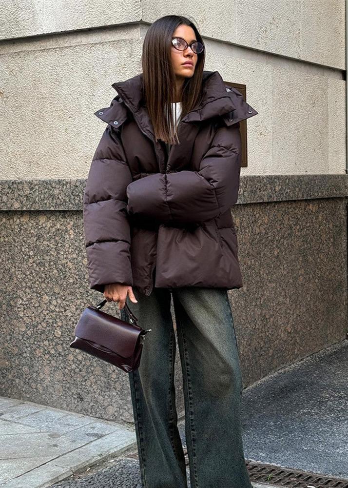 Lola Veste matelassée oversize avec capuche détachable