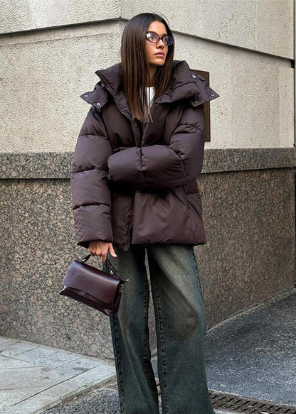 Lola Veste matelassée oversize avec capuche détachable
