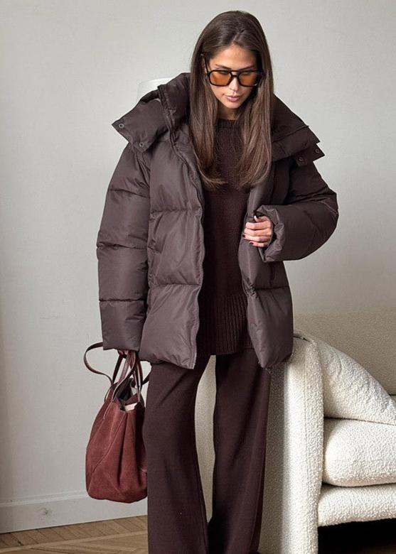 Lola Veste matelassée oversize avec capuche détachable