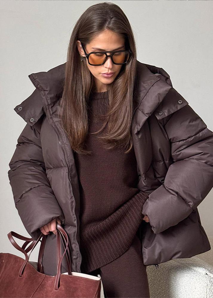 Lola Veste matelassée oversize avec capuche détachable