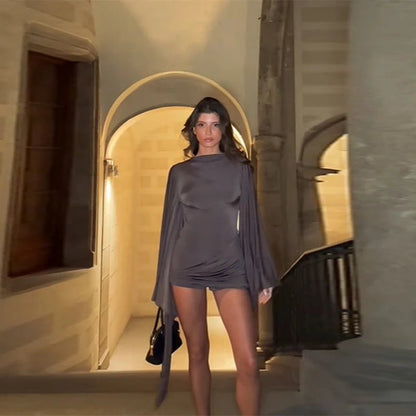 Emery Draped Batwing Romper
