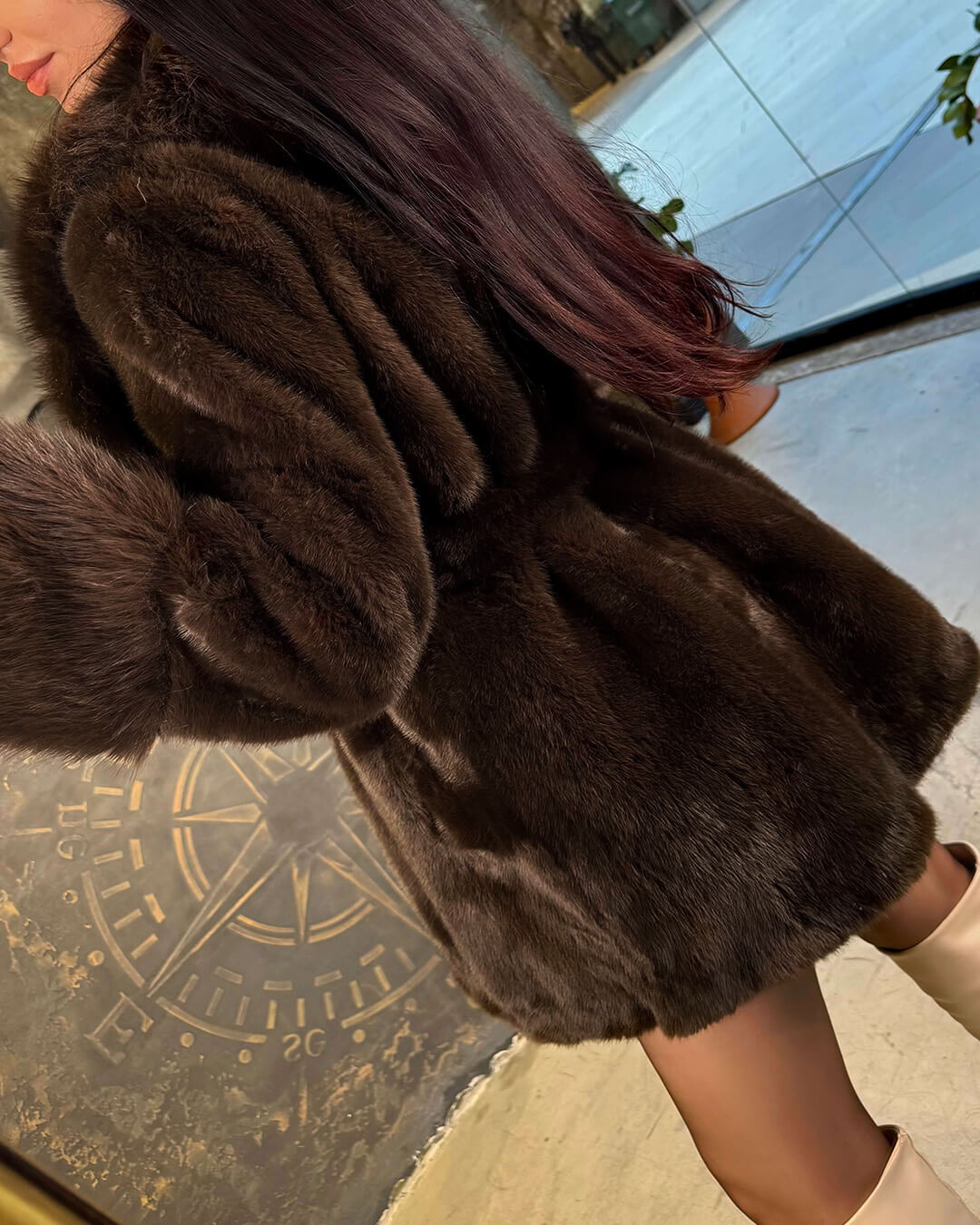 Manteau Amanda Ceinturé en Fourrure Synthétique