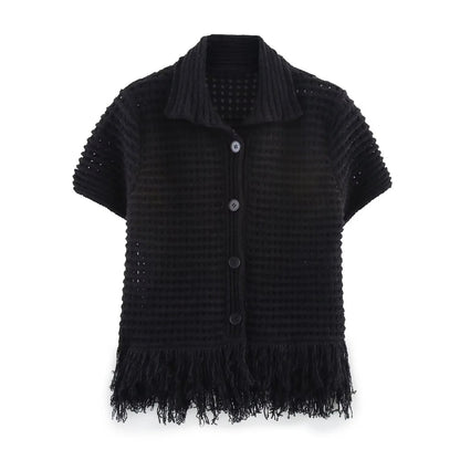 Sophia Knitted Tassel Skirt Set