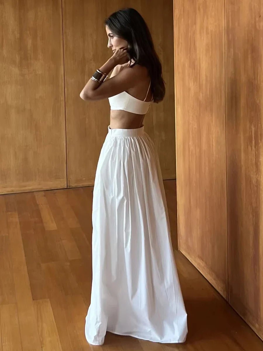 Diandra Strappy Crop Top Two-Piece Set