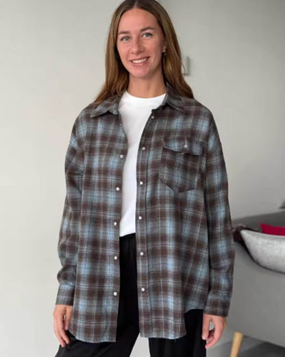 Karen Oversized Plaid Shirt