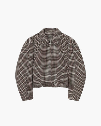 Veste zippée à motif pied-de-poule Hannah