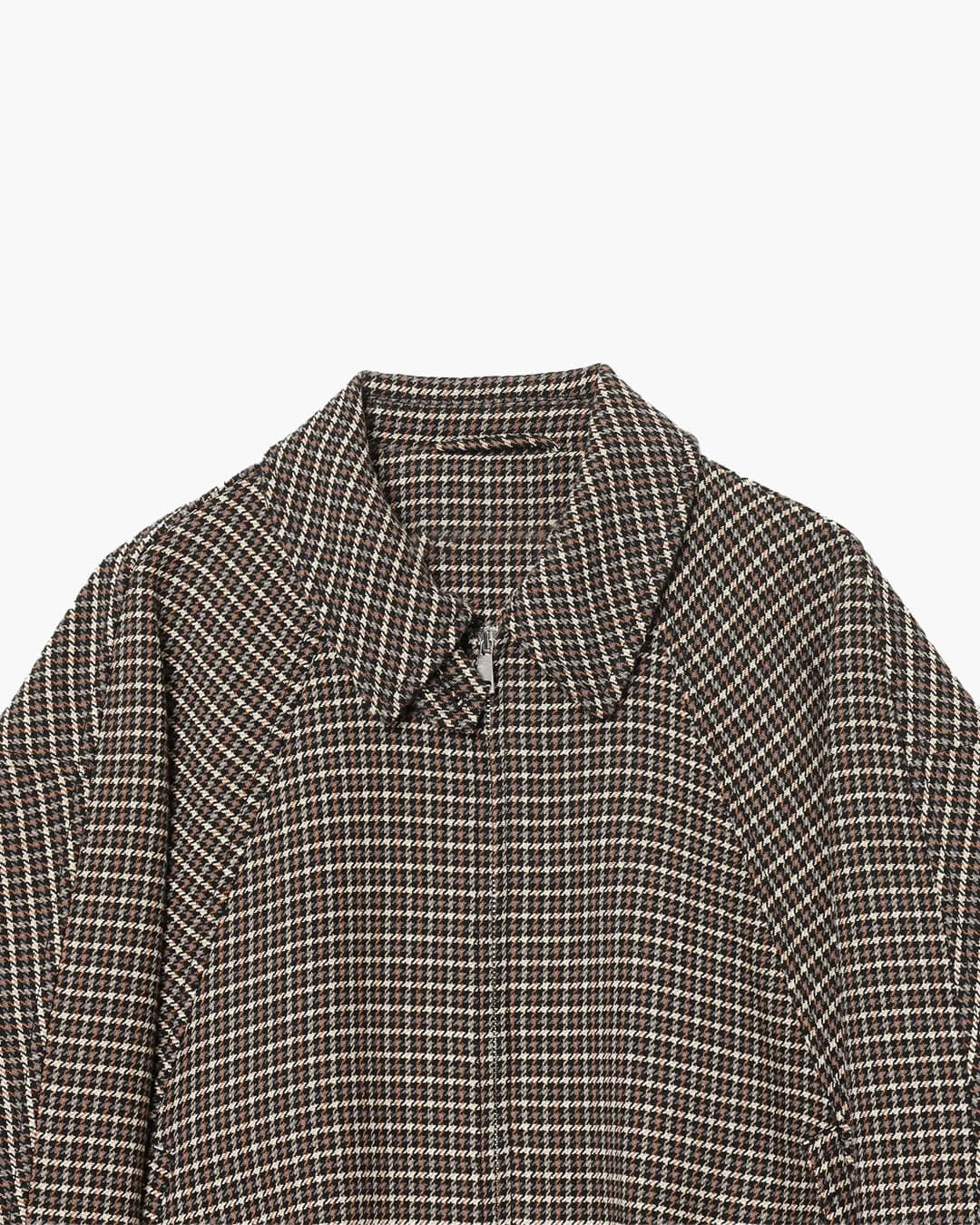Veste zippée à motif pied-de-poule Hannah