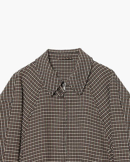 Veste zippée à motif pied-de-poule Hannah