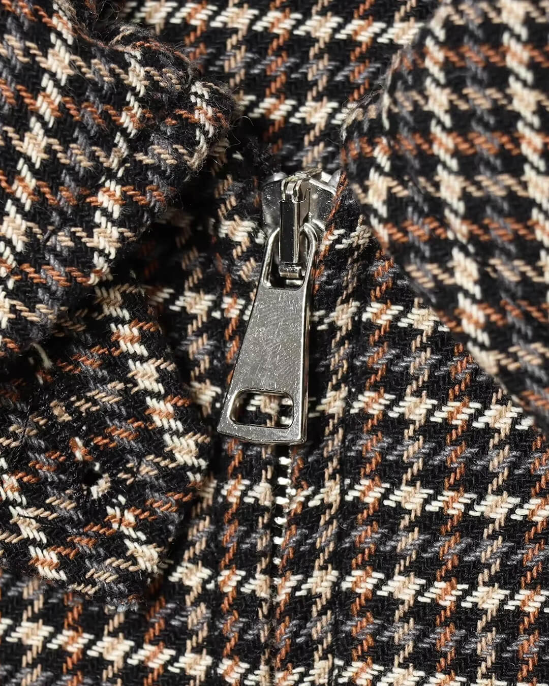 Veste zippée à motif pied-de-poule Hannah