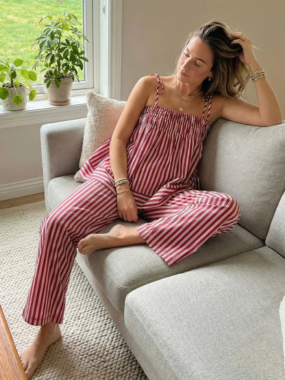 Vesper Striped Pajama Set