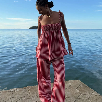 Vesper Striped Pajama Set