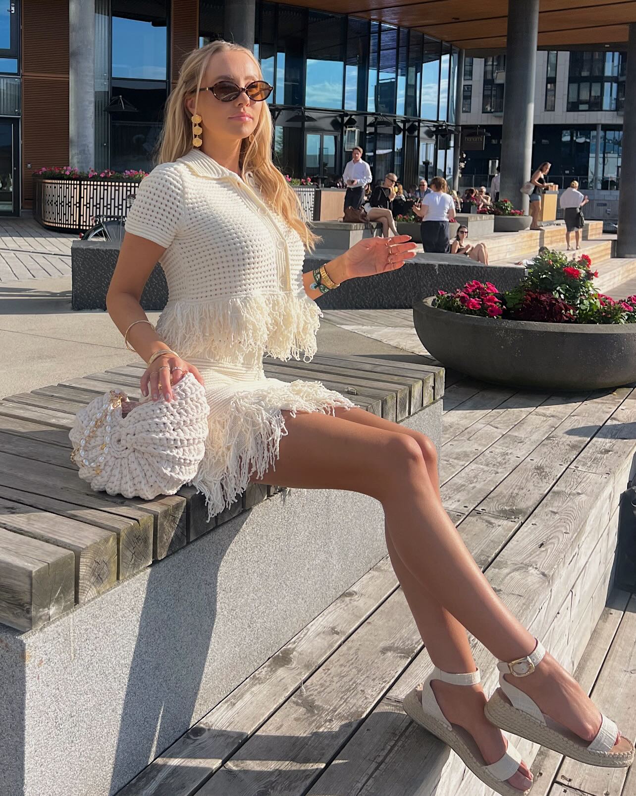 Sophia Knitted Tassel Skirt Set