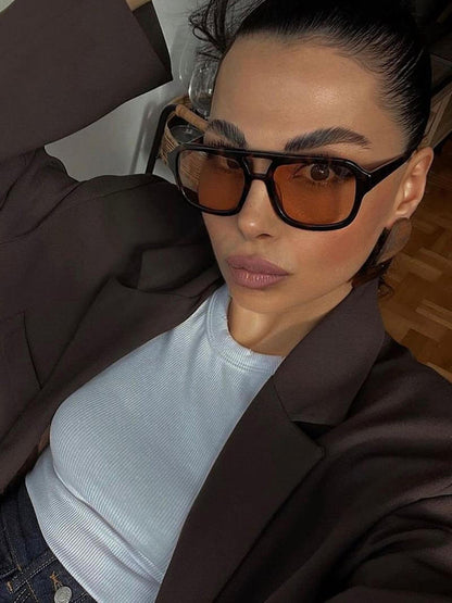 Lunettes de soleil Jenny oversize œil de chat
