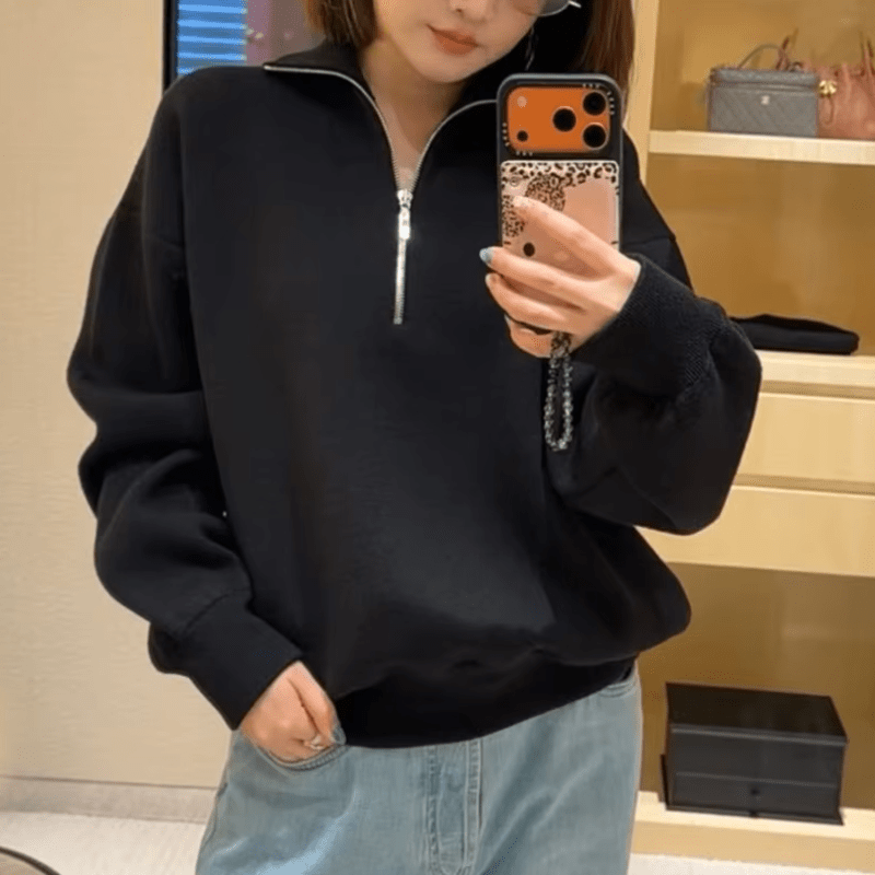 Pull tricot demi-zip Alice