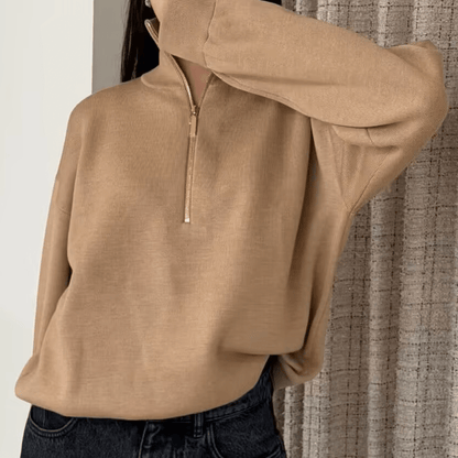 Pull tricot demi-zip Alice