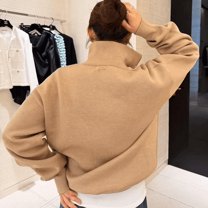 Pull tricot demi-zip Alice
