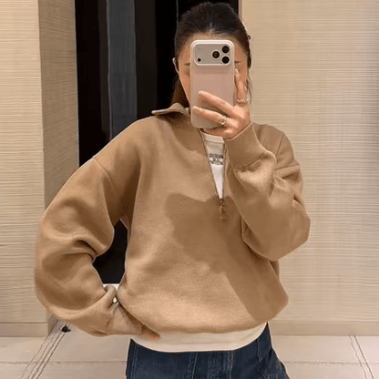 Pull tricot demi-zip Alice
