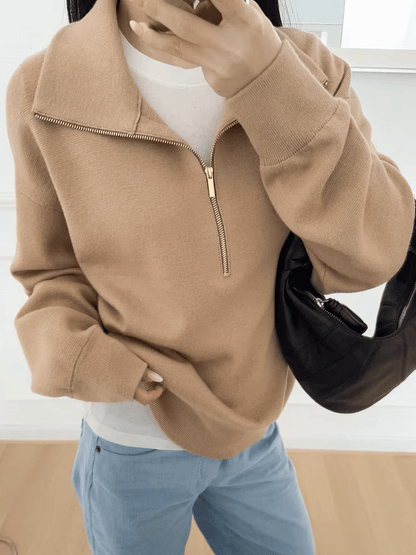 Pull tricot demi-zip Alice