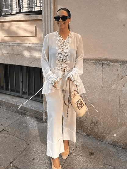 Noor Hollowed Out Cardigan