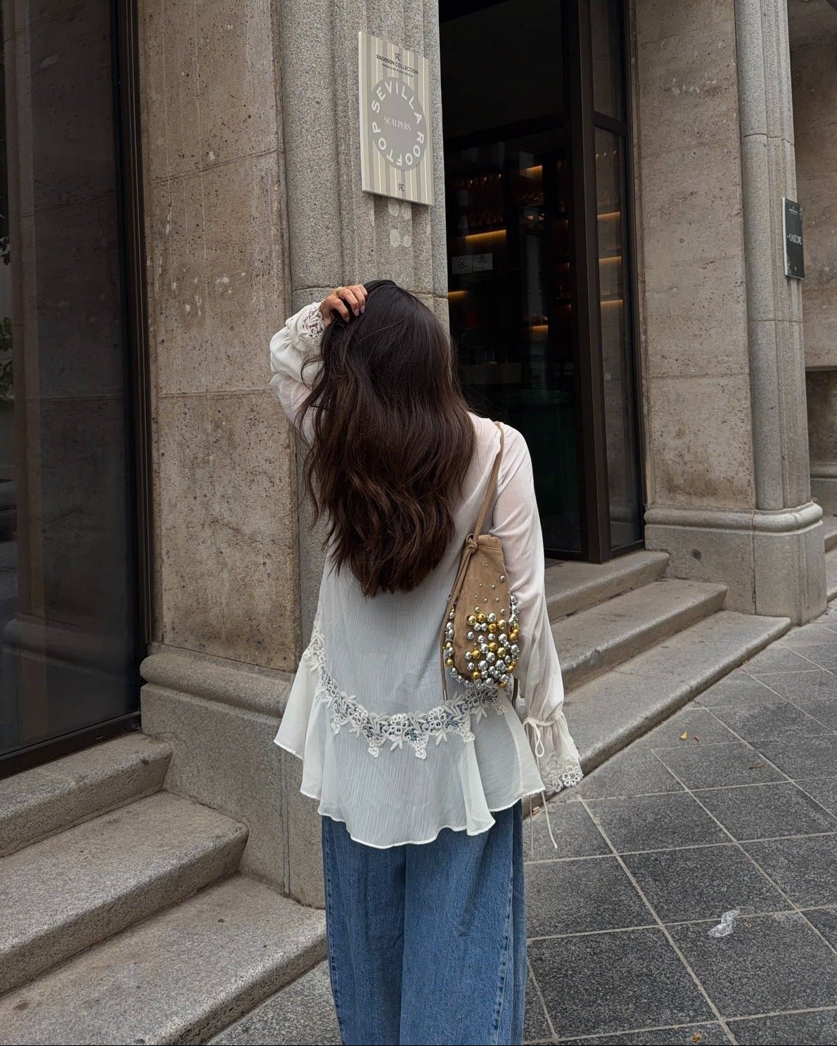 Amaia Front-Tie Lace Top