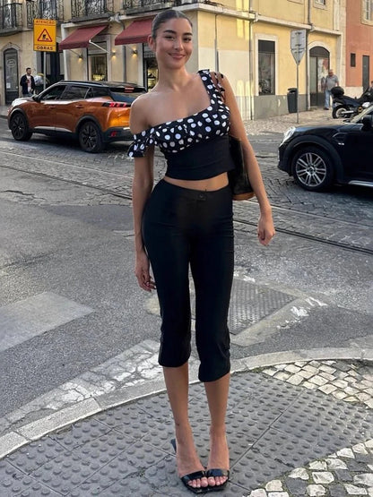 Pantalon capri de sport Xanthe noir