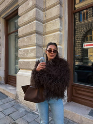 Manteau en fausse fourrure Adjoa