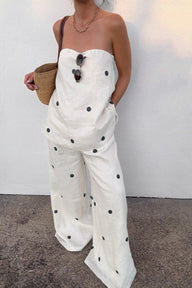 Ensemble deux pièces Allegra, bustier et pantalon large