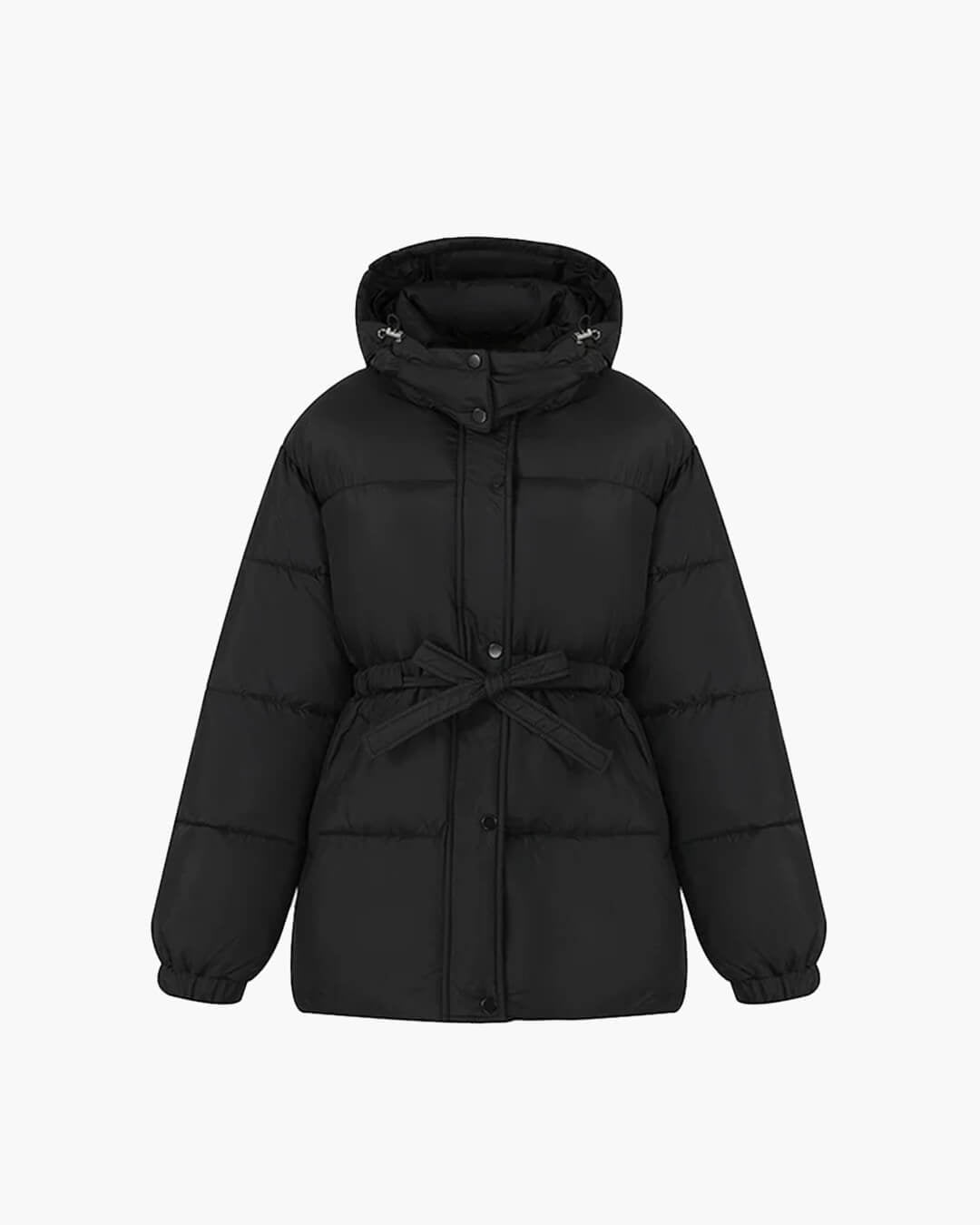 SOKYND Amelie Lace Up Hooded Coat CoatSOKYND-890583-BRO-M-38647CoffeeM