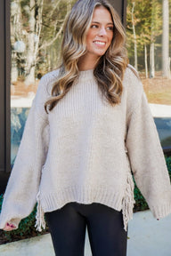 Pull Amy à franges - Pull en maille