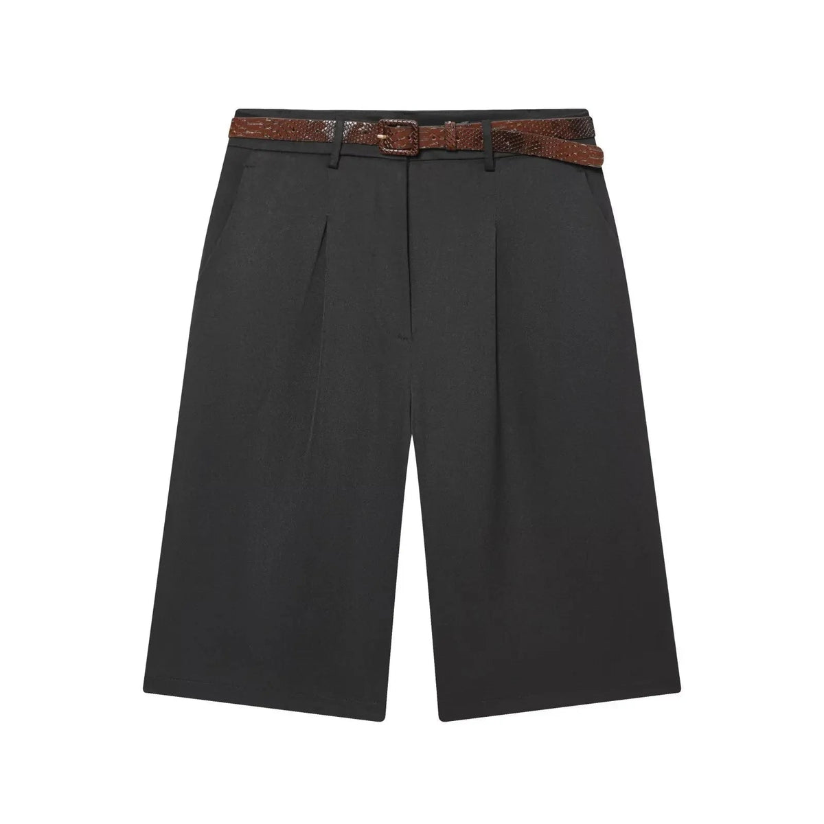 SOKYND Anaïs High Waist Belted Bermuda Shorts BottomsSOKYND-906263-BLA-XS-07447BlackXS